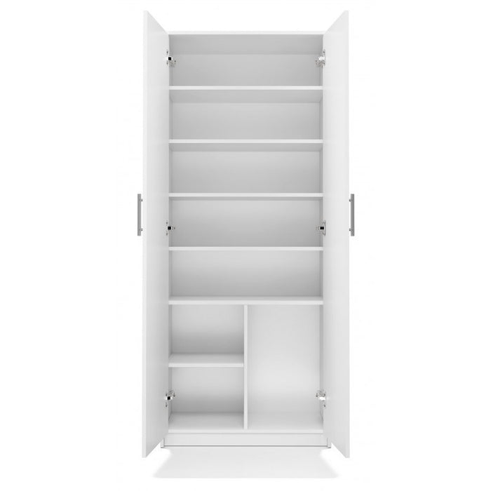 Filing cabinet OLIV 2D 74x35x180 cm, white