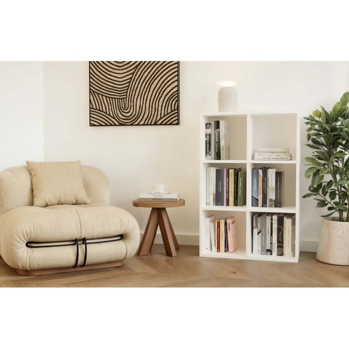 MALAX MINI 2X3 WHITE BOOKCASE