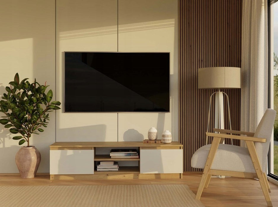 MALWA 140 TV cabinet, artisan oak/cashmere