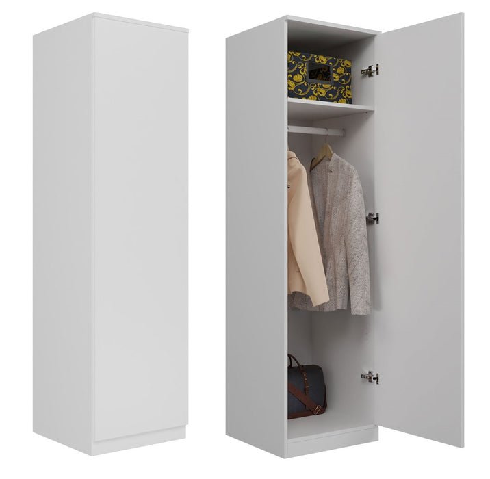 Topeshop SD-50 BIEL KPL bedroom wardrobe/closet 5 shelves 1 door(s) White