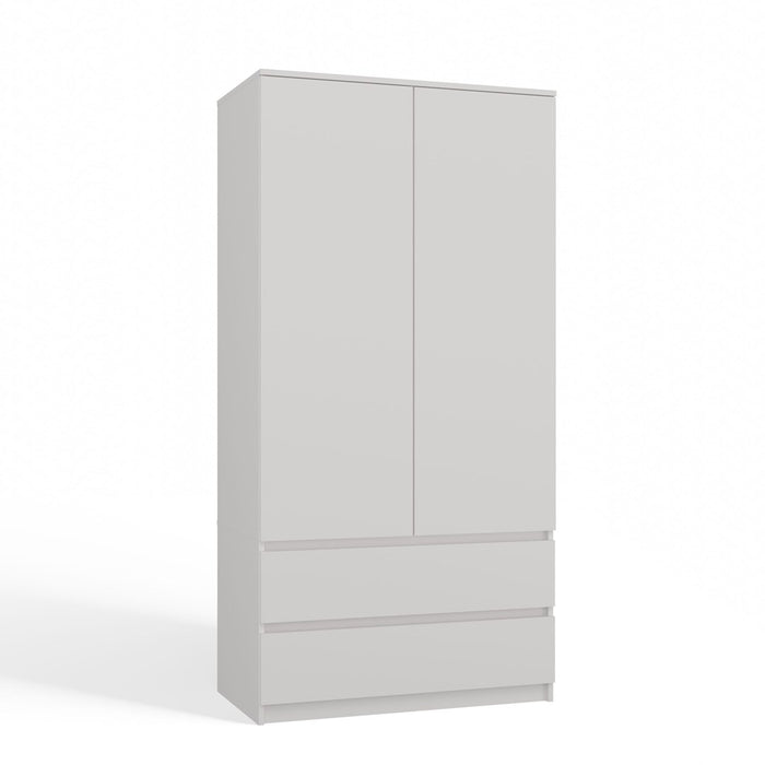 Topeshop SZAFA MALWA B bedroom wardrobe/closet 5 shelves 2 door(s) White