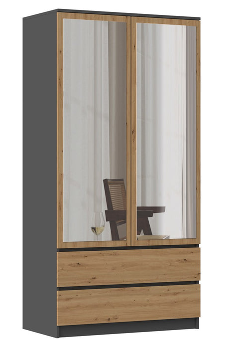 Topeshop SZAFA MALWA AN/AR L bedroom wardrobe/closet 5 shelves 2 door(s)