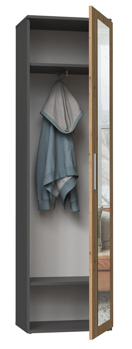 Topeshop DUO SZAFA ANT/ART KP bedroom wardrobe/closet 2 shelves 1 door(s)
