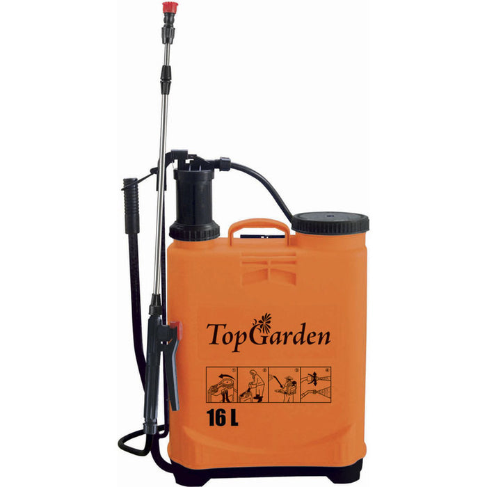 HAND BACK SPRAYER 16 LITERS TOP GARDEN