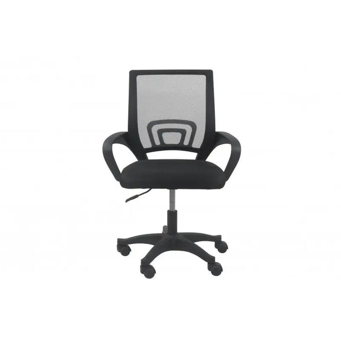 Topeshop FOTEL MORIS CZERŃ office/computer chair Padded seat Mesh backrest - Office