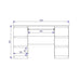 Topeshop KUBA SONOMA computer desk Oak colour - Traditional desksBIR-TRA<<<DesksBIR<<<ActionPL