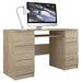 Topeshop KUBA SONOMA computer desk Oak colour - Traditional desksBIR-TRA<<<DesksBIR<<<ActionPL
