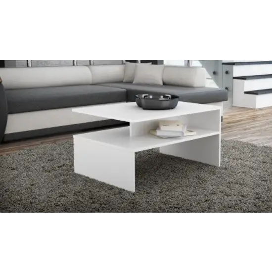 Topeshop ŁAWA BOSTON BIEL coffee/side/end table Coffee table Free-form shape 2 leg(s) - Wooden benches