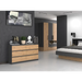 Topeshop M6 140 ANT/ART KPL chest of drawers - Chests of drawers made of furniture boardKOY-ZPM<<<ChestsKOY<<<ActionPL