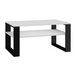 Topeshop MODERN 1P WHITE BLACK coffee/side/end table Coffee table Rectangular shape 2 leg(s) - Wooden benches