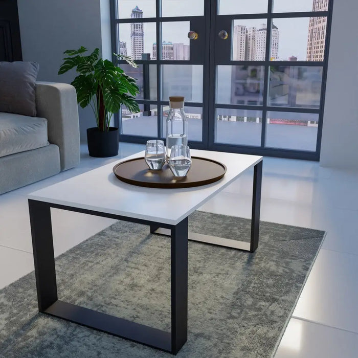 Topeshop MODERN BIEL CZ coffee/side/end table Coffee table Rectangular shape 2 leg(s) - Wooden benches