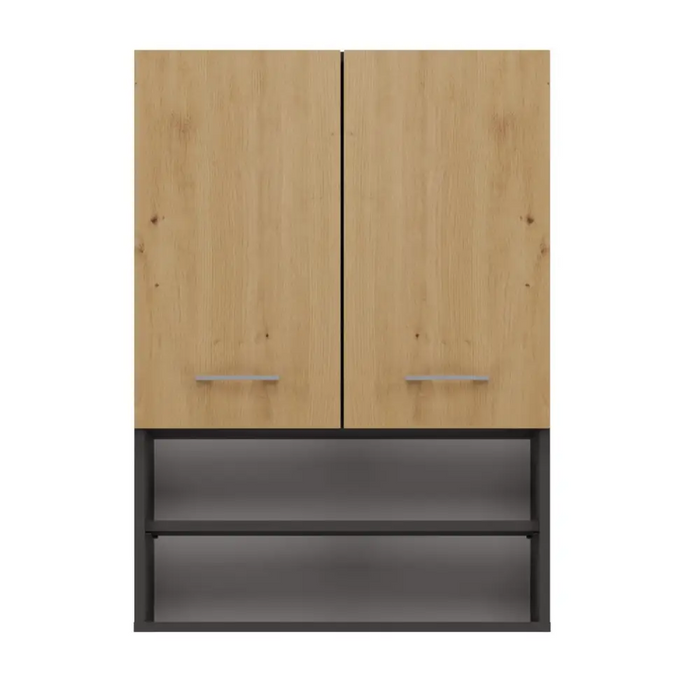 Topeshop POLA MINI DK ANT/ART bathroom storage cabinet Graphite Oak - Hanging bathroom cabinetsMLA-SZW<<<Bathroom