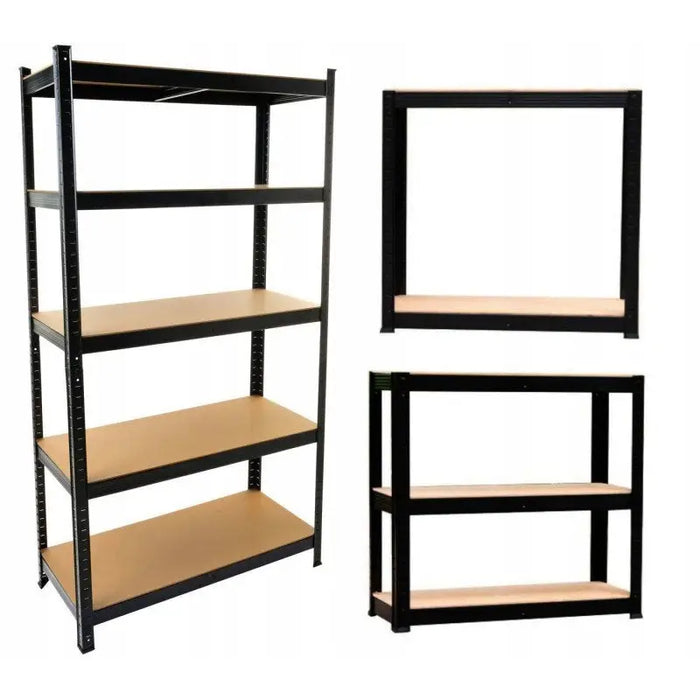 Topeshop REGAŁ P9030 CZARNY garden tool storage rack Freestanding Galvanized steel MDF - Metal