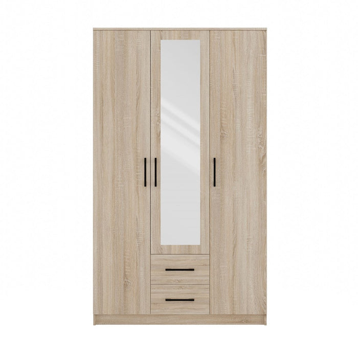 Topeshop ROMANA 120 SON L bedroom wardrobe/closet 6 shelves 3 door(s) Oak - Openable