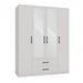 Topeshop ROMANA 160 BIEL bedroom wardrobe/closet 11 shelves 4 door(s) White - Openable