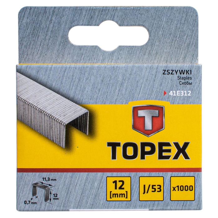 CLAMPS FOR TAKER TYPE J 53 12X11.3 MM TOPEX 1000 PCS