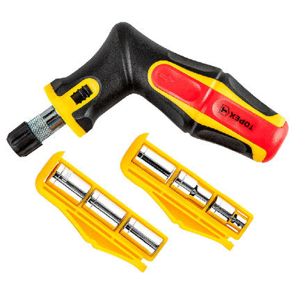 SCREWDRIVER + INSERT HOLDERS 15 PIECES TOPEX