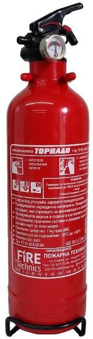 TORNADO 5А 34B C 1KG Прахов пожарогасител с манометър