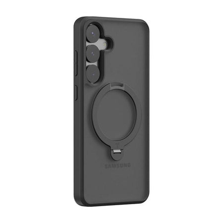 Torras Ostand Spin Series phone case for Samsung S25 (black) - Protective cases for smartphones<<<Cases<<<GSM
