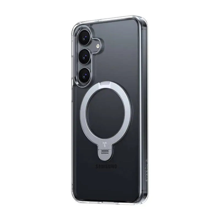 Torras Ostand Spin Series phone case for Samsung S25 (transparent) - Protective cases for smartphones<<<Cases<<<GSM