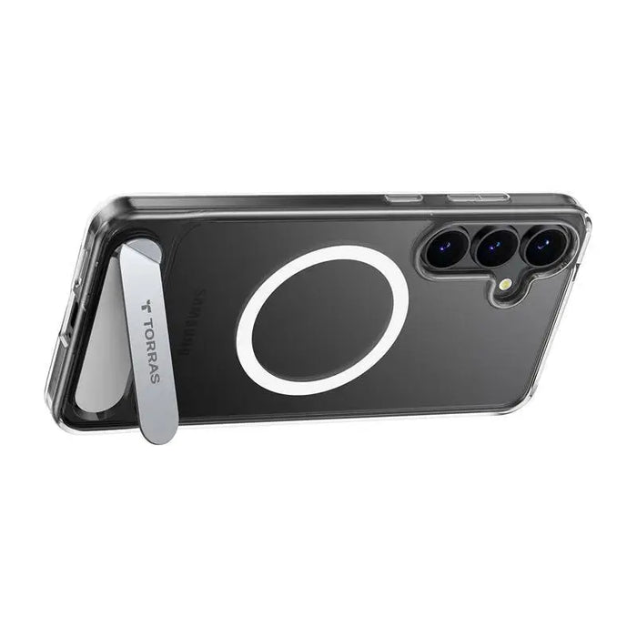 Torras Pstand Series phone case for Samsung S25+ (transparent) - Protective cases for smartphones<<<Cases<<<GSM