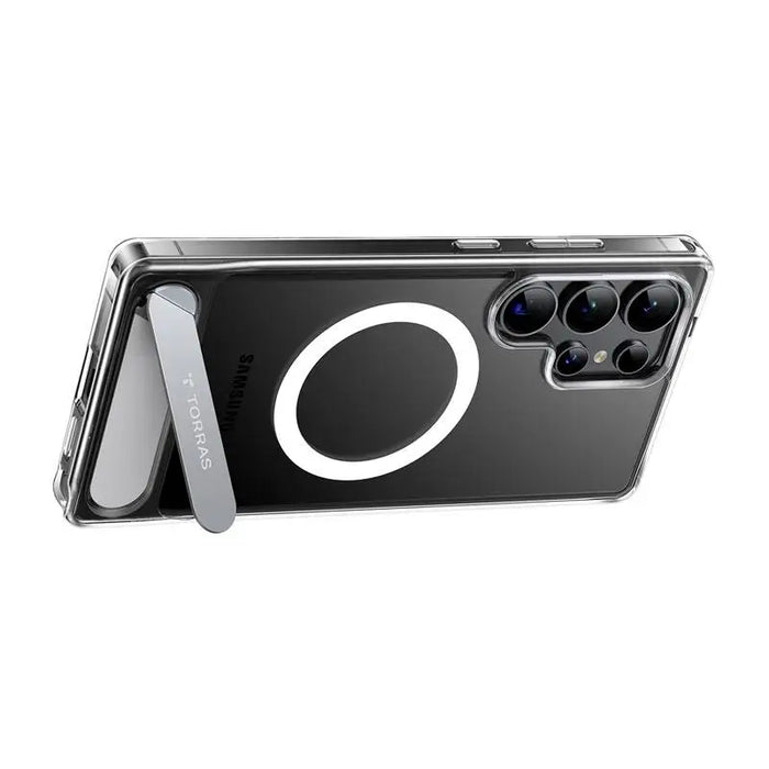 Torras Pstand Series phone case for Samsung S25 Ultra (transparent) - Protective cases for smartphones<<<Cases<<<GSM