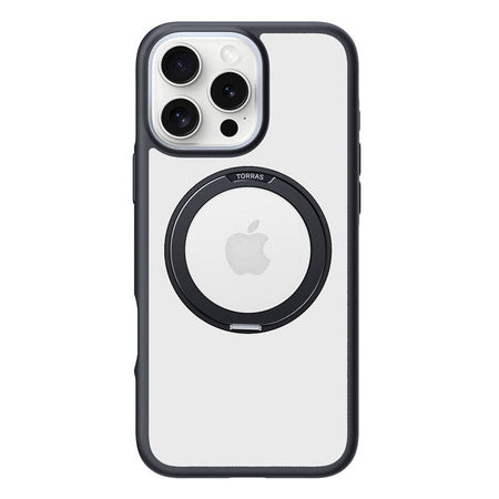 Torras Ostand R Fusion Case for iPhone 16 Pro Max (Black)