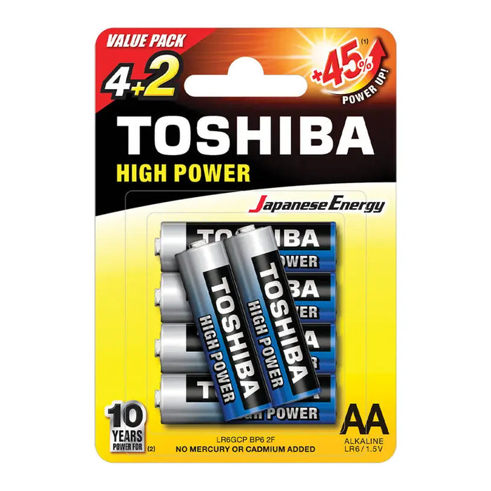TOSHIBA AA LR6 BATTERIES - Батерии<<<Батерии и фенери<<<Осветление<<<Praktiker&&&Батерии и зарядни<<<Дом и