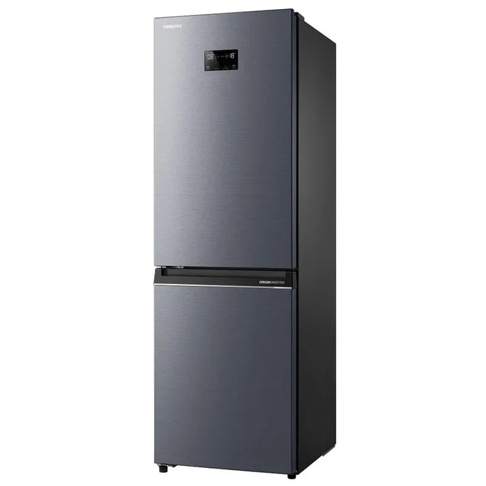 Toshiba GR-RB449WE-PMJ(06) Refrigerator Freezer, 338 l, E, Morandi Grey, No Frost