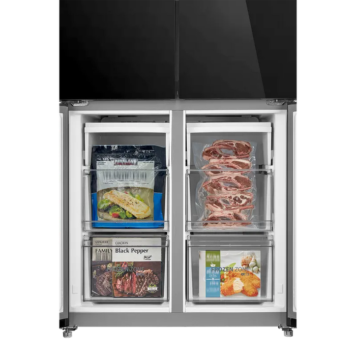 Side-by-Side Refrigerator Toshiba GR-RF677WI-PGJ(22) , 515 l, E , No Frost , Black