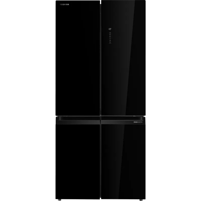 Side-by-Side Refrigerator Toshiba GR-RF677WI-PGJ(22) , 515 l, E , No Frost , Black