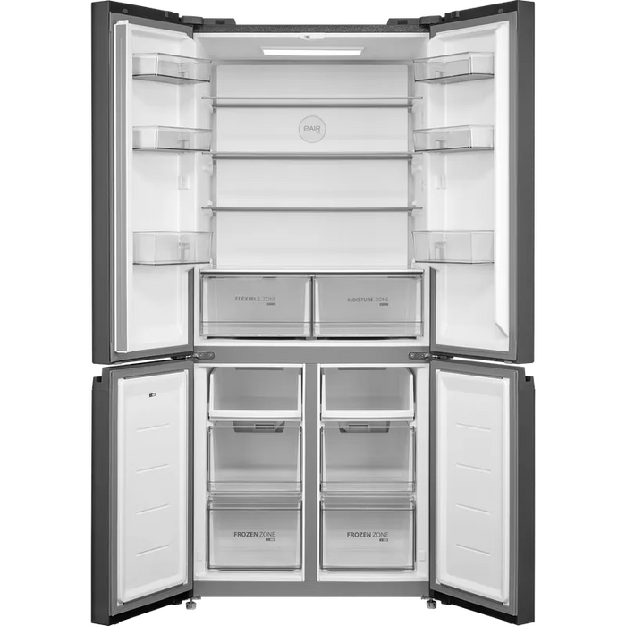 Side-by-Side Refrigerator Toshiba GR-RF677WI-PGJ(22) , 515 l, E , No Frost , Black