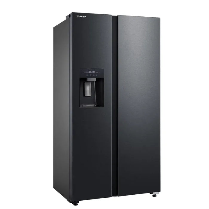 Toshiba GR-RS755WI-PMJ(05) Side-by-Side Refrigerator, 568 l, E, No Frost, Black stainless steel