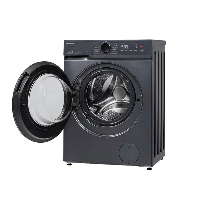 Washer dryer Toshiba TWD-T21BU90UWBK(MG) , 1400 rpm, 6 kg, 8.00 kg, E , Inox