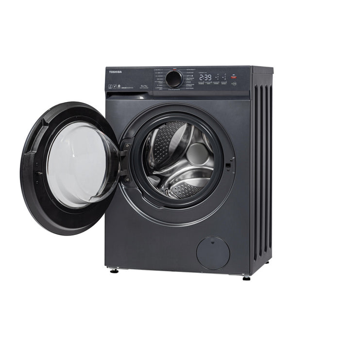 Washer dryer Toshiba TWD-T21BU90UWBK(MG) , 1400 rpm, 6 kg, 8.00 kg, E , Inox