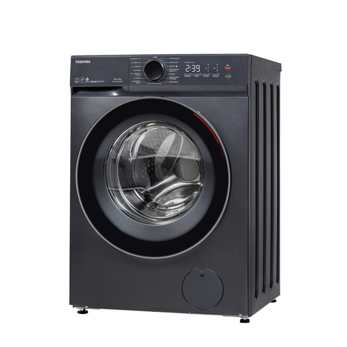 Washer dryer Toshiba TWD-T21BU90UWBK(MG) , 1400 rpm, 6 kg, 8.00 kg, E , Inox