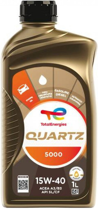 TOTAL QUARTZ 5000 15W-40 1L