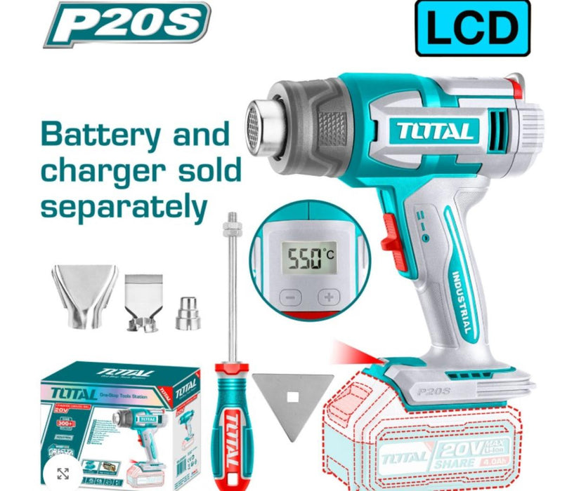 CORDLESS HOT AIR GUN 20V TOTAL