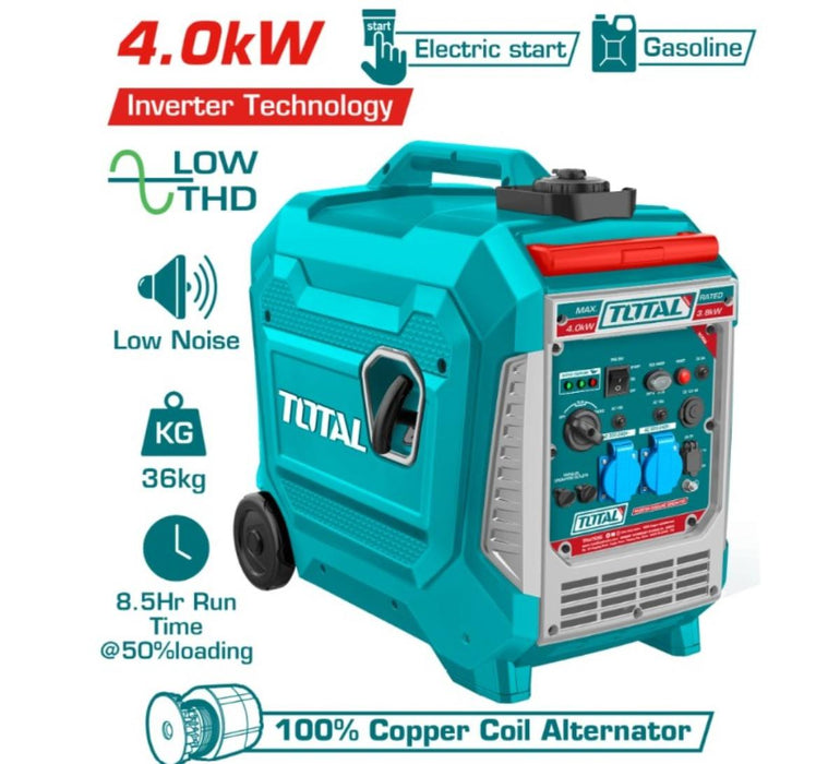 INVERTER GASOLINE GENERATOR 4 KW TOTAL