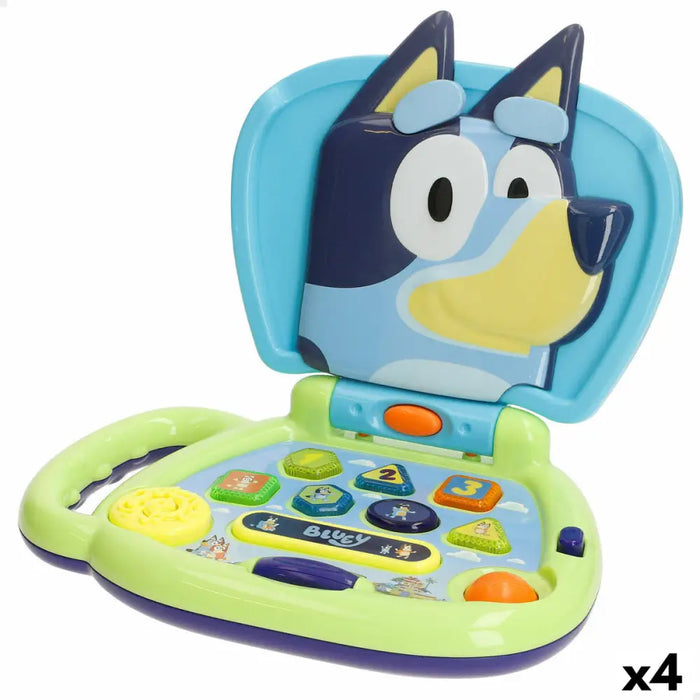 Toy computer Bluey English 20 x 17 x 14 cm (4 Units) - Електроника Игри<<<Компютри|