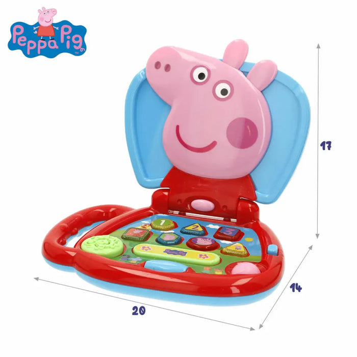 Toy computer Peppa Pig English 20 x 17 x 14 cm Multicolour (4 Units) - Електроника Игри<<<Компютри|