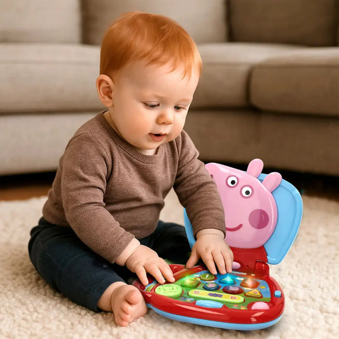 Toy computer Peppa Pig English 20 x 17 x 14 cm Multicolour (4 Units) - Електроника Игри<<<Компютри|