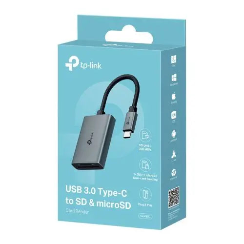 TP-Link Adapter UA430C Type-C to SD & Micro SD Card Reader Black EU