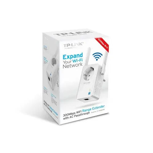 TP-Link Range Extender TL-WA860RE N300 Wireless Wall Plug 300Mbps 802.11n White EU
