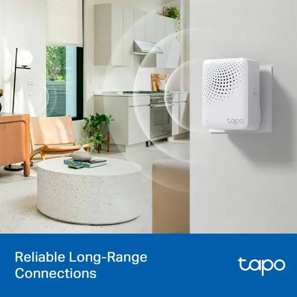TP LINK smart hub with doorbell H100 alarm coordinates with Tapo smart sensors connects up to 64 smart devices doorbell