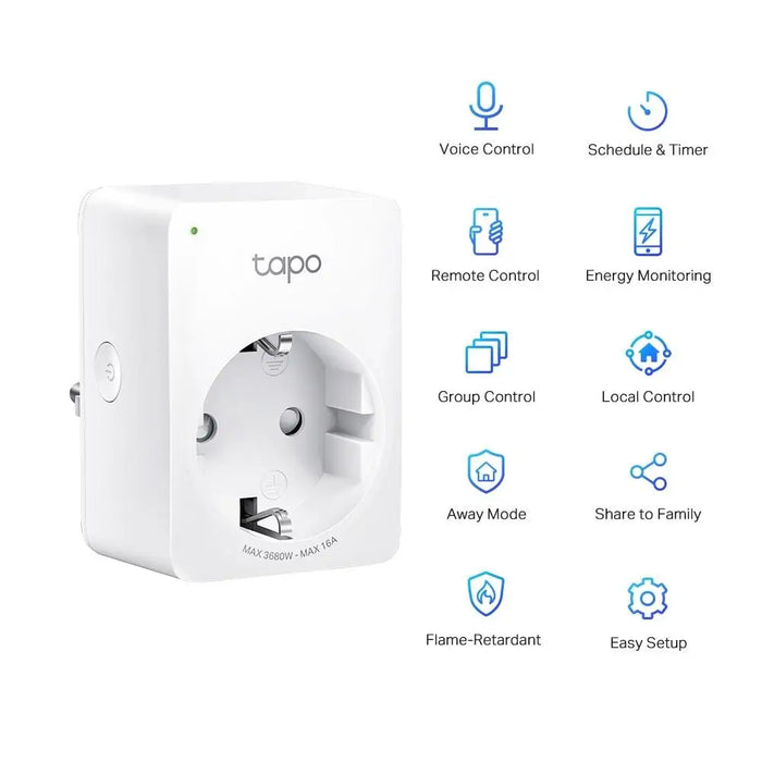 TP LINK TAPO P110 Smart socket 3680 W 2.4Ghz timer - Смарт контакти<<<Продукти за дома<<<ValiAPI&&&Смарт