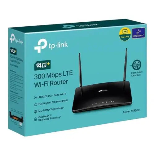 TP-Link Wi-Fi Router Archer MR500 1100Mbps LAN/WAN 802.11ac Black EU
