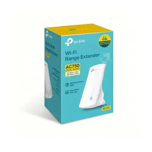 TP-LINK Wireless Range Extender Dual Band RE190 AC750 White EU - Network<<<Основна<<<DunaXML&&&WIFI мрежи<<<Компютър