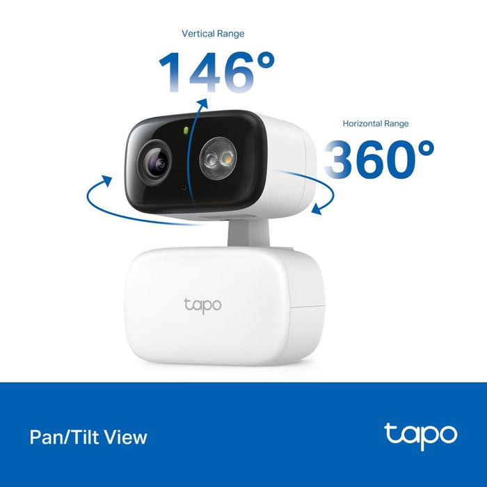 TP LINK Wi-Fi C206 surveillance camera, outdoor and indoor use, Pan/Tilt, microSD, Water and Dust Resistance