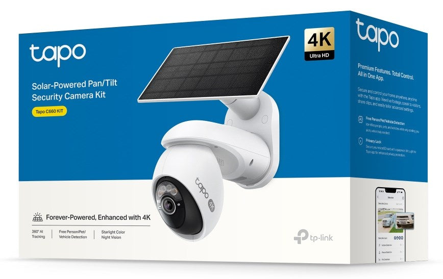 TP-Link Tapo C660 KIT - solar-powered outdoor IP surveillance camera